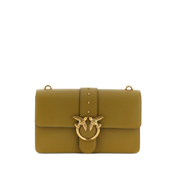 ピンコ レディース ショルダーバッグ 御徒面子 Medium love one classic cross body bag Green