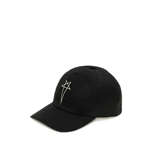 リックオウエンス メンズ かぶり笠 佩び物 Baseball cap Black