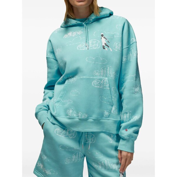 ジョーダン レディース パーカー・スウェットシャツ アウター X parker duncan hoodie Blue
