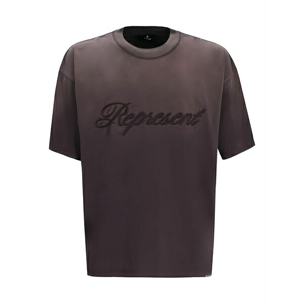 リプレゼント メンズ プルオーバー トップス Crew-neck logo t-shirt Grey