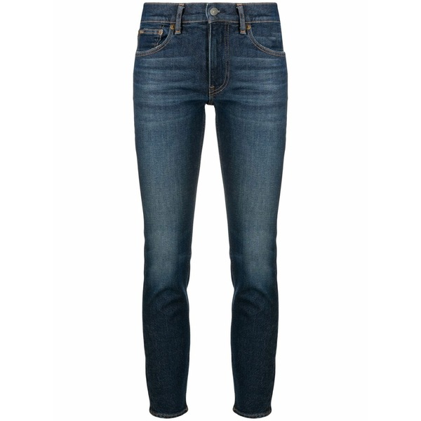 ラルフローレン レディース ジーンズズボン下 ボトムス Mid-rise cropped jeans  Blue