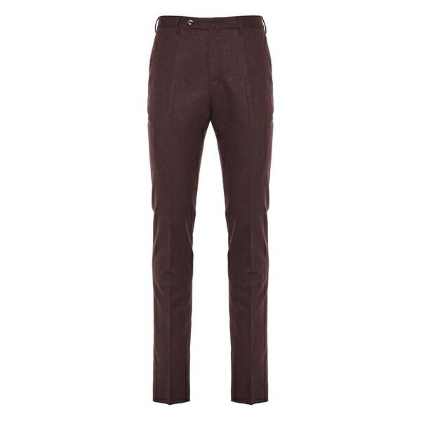 PTトリノ メンズ 心地好いズボン下 ボトムス Wool-blend trousers Red