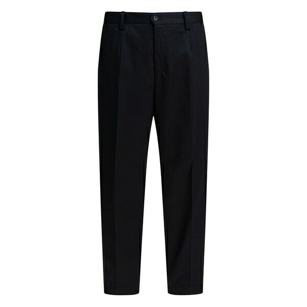 ブリ後押し 1949 メンズ 心地好いズボン下 ボトムス Cotton straight-leg trousers Black