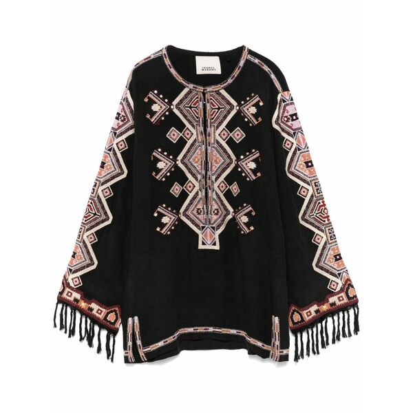 イザ呼びりん マラン レディース ティーシャツ トップス Zelda blouse Black トップス-シャツ・ブラウス