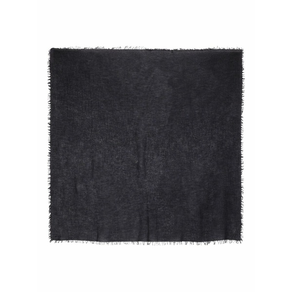 ファリエロ サルティ レディース えり巻き・袈裟・えり巻き 付属物 Fringed-trim square-shape scarf Black