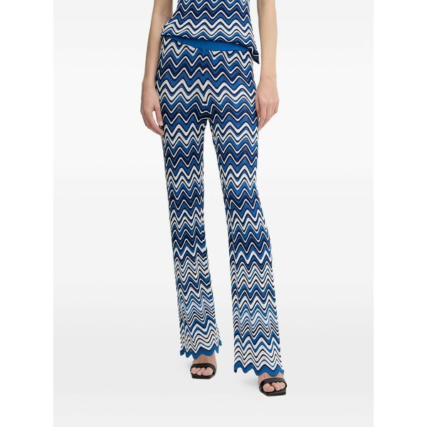 モーガンレーン レディース カジュアルパンツ ボトムス Palmy flared trousers Blue
