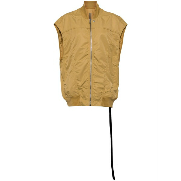 リックオウエンス レディース 上衣＆上衣 アウター Jumbo flight zipped gilet Brown