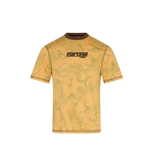 マーティン・ローズ メンズ Tシャツ トップス Camouflage-print t-shirt Yellow｜asty