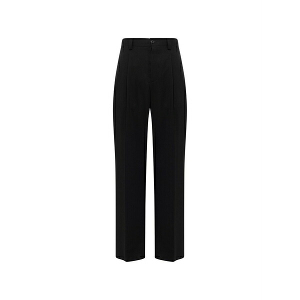 ラネウス メンズ カジュアルパンツ ボトムス Buttoned trousers Black