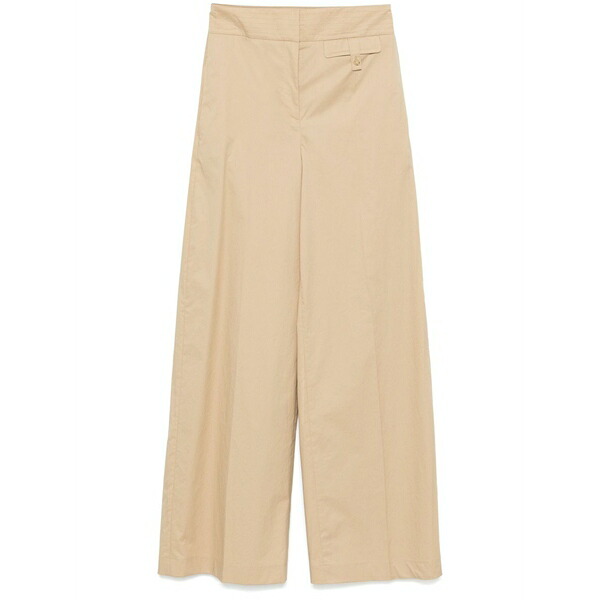 元締め レディース 心地好いズボン下 ボトムス Poplin trousers Neutrals