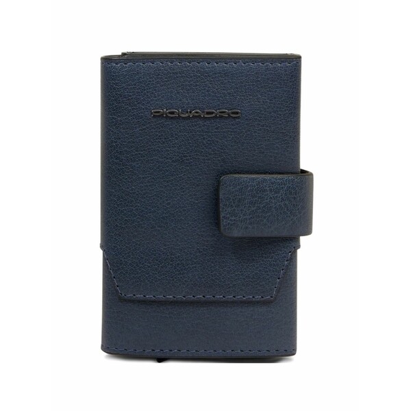 ピークアドロ メンズ 財布 アクセサリー Pop-up leather cardholder Blue｜asty