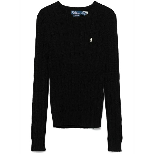 ラルフローレン レディース 編み物\u0026スウェーター アウター Cable-knit sweater Black