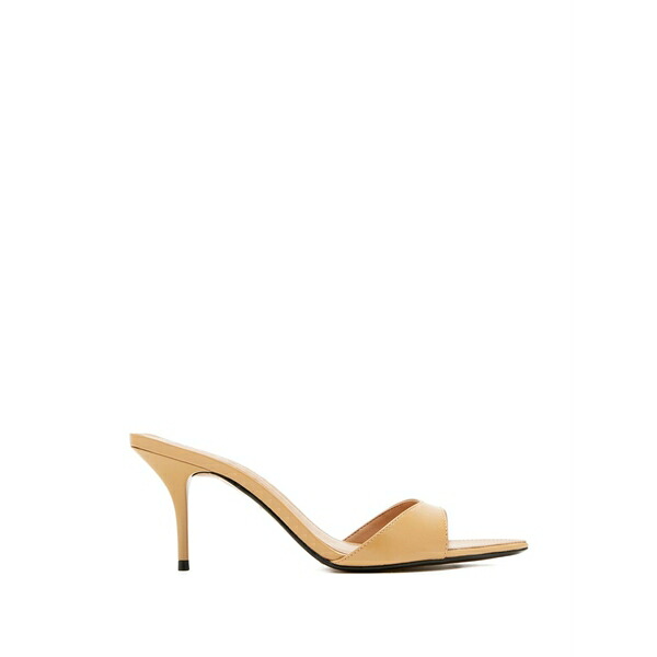 シュッツ レディース サンダル シューズ 75mm elodie stiletto heeled mules Neutrals|asty