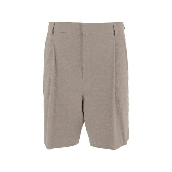 ボス メンズ カジュアルパンツ ボトムス Pressed pleated cotton shorts Neutrals