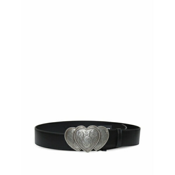ケイトケイト レディース 胴締め 佩び物 Queen of hearts buckle belt Black