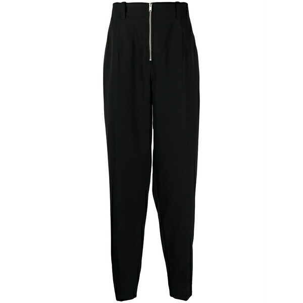 ジル・サンダー メンズ カジュアルパンツ ボトムス Zip-fastening wool tapered trousers Black｜asty
