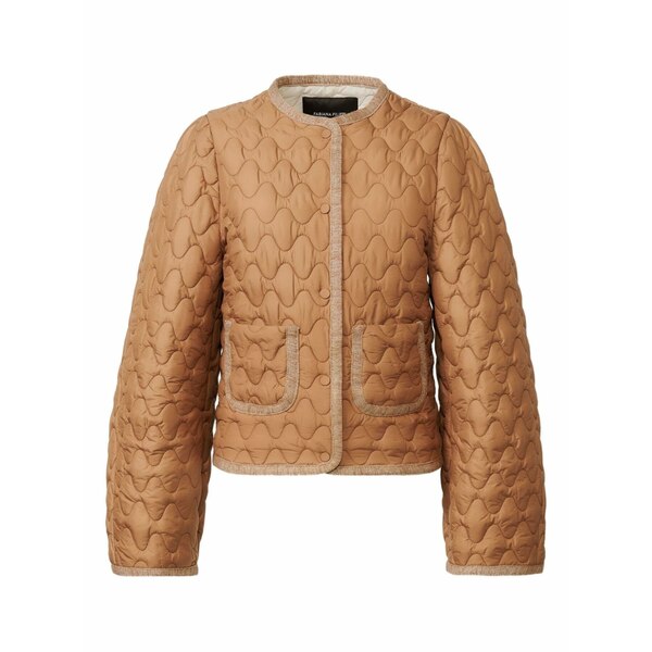 ファビアナ フィリッピ レディース 上衣＆上衣 アウター Quilted single-breasted puffer jacket  Brown