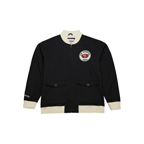 ミッチェル\u0026ネス メンズ 上衣＆上衣 アウター Nfl replay 49ers jacket Black メンズファッション-コート・ジャケット