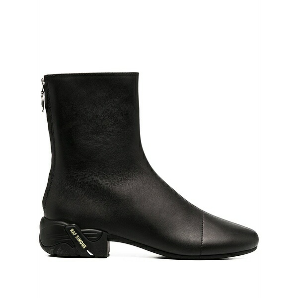 ラフ・シモンズ メンズ ブーツ シューズ Runner zip-up ankle boots Black