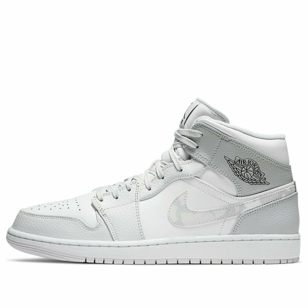 Jordan ジョーダン メンズ スニーカー 【Air Jordan 1 Mid 'Swoosh Logo - Grey Camo' DC9035-100】 サイズ US_12.5(30.5cm)|asty