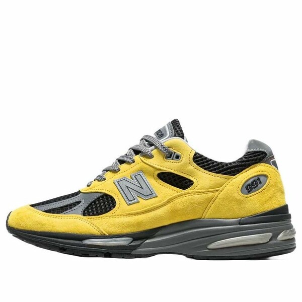 New Balance ニュー平衡にする メンズ スニーカー 【New Balance 991v2 Made In UK \u0027Yellow Black\u0027 U991YK2】  大きさ US_9.5(27.5糎)