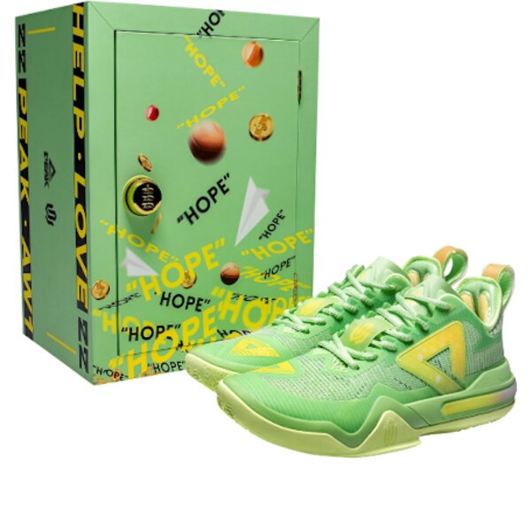 Peak まっ盛り メンズ スニーカー 【Peak AW1 Switch Andrew Wiggins \u0027HOPE Special Box\u0027 ET33851A-GRNBOX】  大きさ US_9(27.0糎)