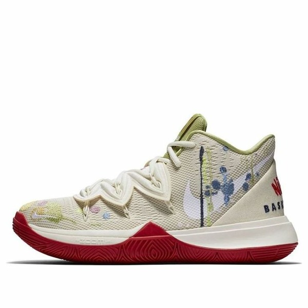 Nike ナイキ メンズ スニーカー 【Nike Bandulu x Kyrie 5 EP \'Embroidered Splatters\' CK5837-100】 サイズ US_9.5(27.5cm)|asty