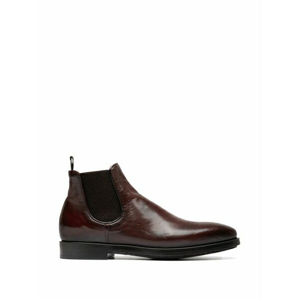 オフィチーネ 創造的 メンズ ブーツ シューズ Elasticated leather boots Brown
