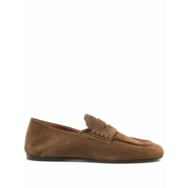 沙子ロ レディース スリッポン・ローファー シューズ Suede loafers Brown