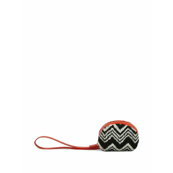 ミッソーニ 老人ホーム メンズ がま口 付属品 Zigzag-pattern coin case  Black 財布・ケース-バッグ・小物・ブランド雑貨-メンズ財布