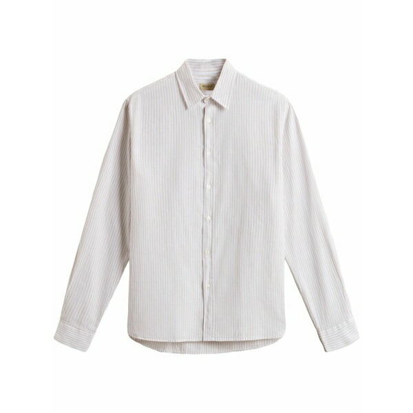ウール リッチ メンズ シャツ トップス Striped button-up shirt White