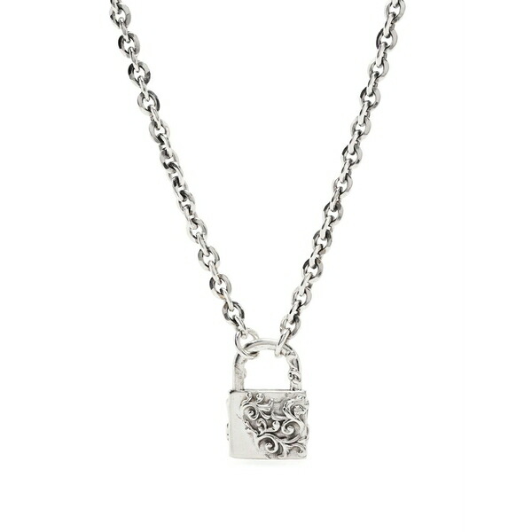 エマニュエレ ビコッキ メンズ 首飾り・チョー鉄道車両 佩び物 Large arabesque padlock necklace Silver