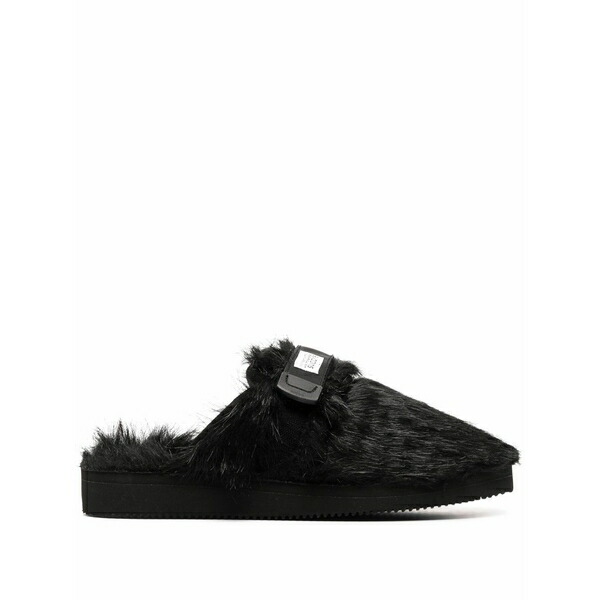 スイコック メンズ サンダル シューズ Zavo textured slippers Black
