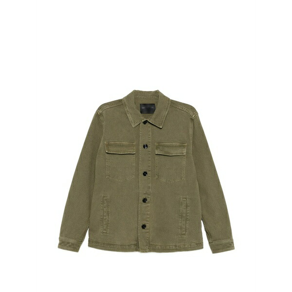 ドンダップ メンズ シャツ トップス Long-sleeve pocket shirt Green|asty