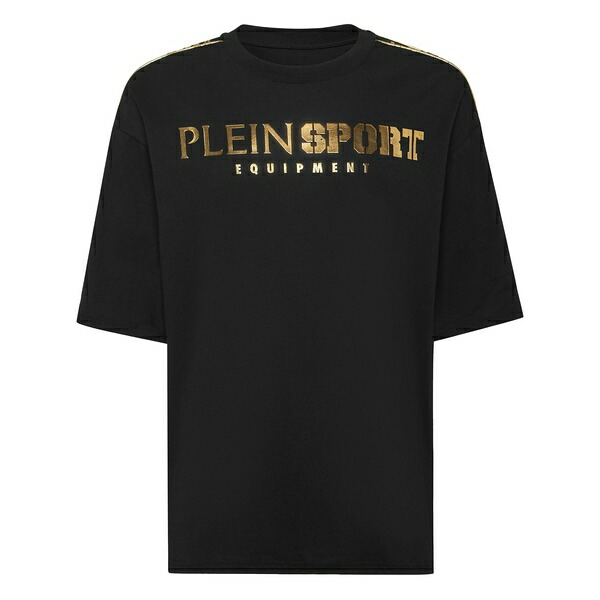 プレインスポーツ メンズ Tシャツ トップス Laminated t-shirt Black｜asty