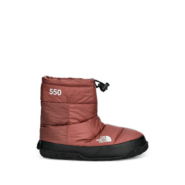 ノースフェイス レディース ブーツ シューズ 550 nuptse quilted snow boots Brown|asty