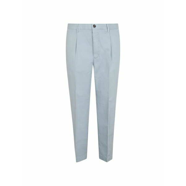 投げること御召しもの メンズ 心地好いズボン下 ボトムス Pleated trousers Blue