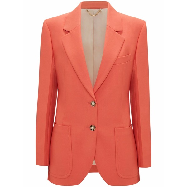 ヴィクトリア ベッカム レディース 上衣＆上衣 アウター Patch-pocket single-breasted blazer Orange