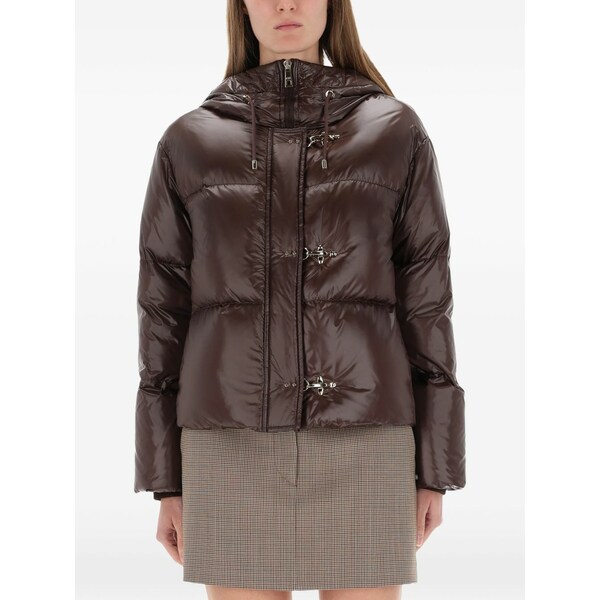 フェイ レディース 上衣＆上衣 アウター Hooded toggle jacket Brown