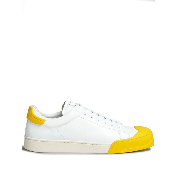 マルニ メンズ スニーカー シューズ Contrasting toe cap low-top sneakers White｜asty