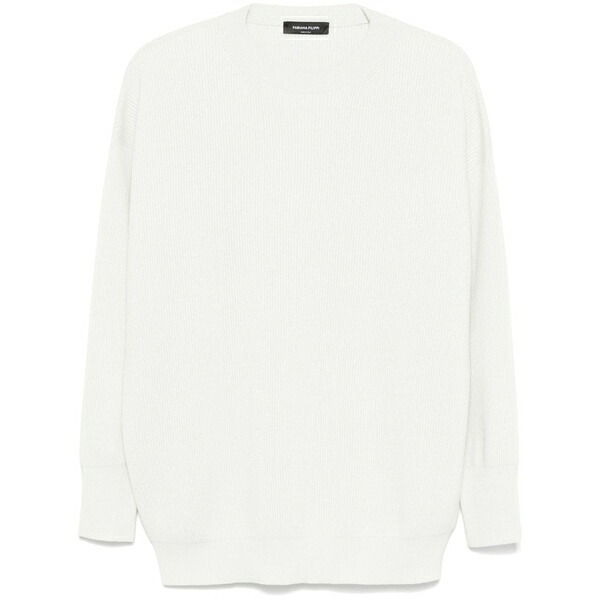 ファビアナ フィリッピ レディース 編み物\u0026プルオーバー アウター Platinum sweater White