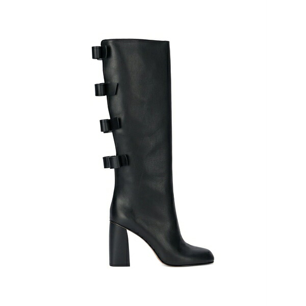 レッドヴァレンティノ レディース ブーツ シューズ Bow detail boots Black