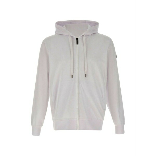 コルマール メンズ ジャケット＆ブルゾン アウター Zip-up drawstring hooded jacket White