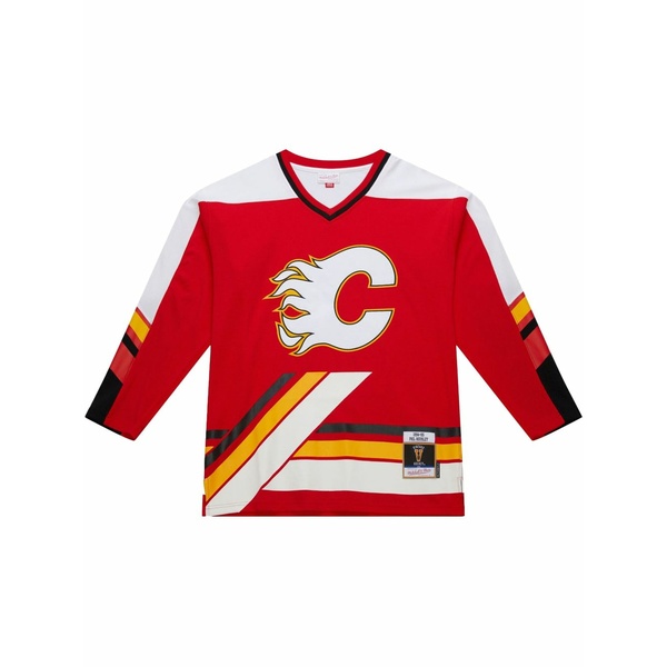 ミッチェル\u0026ネス メンズ プルオーバー トップス Nhl dark \"flames 1994 phil housley\"" jersey Red"