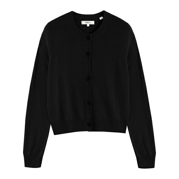 チンティアンドパーカー レディース ジレー アウター Crew-neck knitted cardigan Black