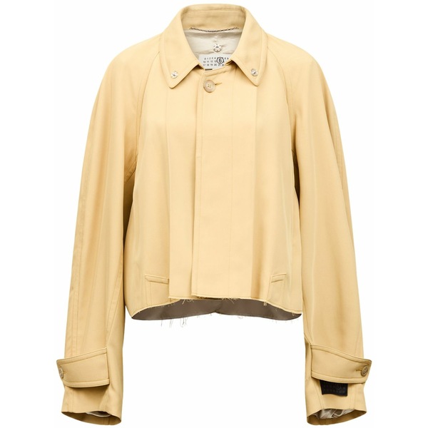 マルタンマルジェラ レディース 上衣＆上衣 アウター Logo-patch oversized jacket Yellow