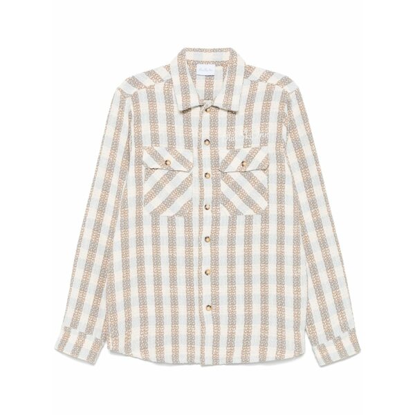 ブルー スカイ イン メンズ シャツ トップス Boucl?? long-sleeve shirt Brown｜asty