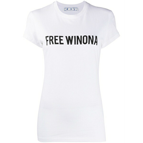 オフホワイト レディース Tシャツ トップス Free winona printed t-shirt White｜asty