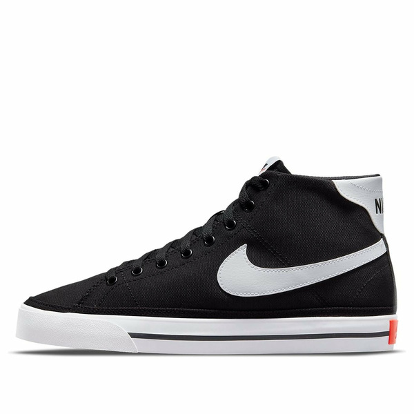 Nike ナイキ メンズ スニーカー 【Nike Court Legacy Canvas Mid 'Black White' DD0162-001】 サイズ US_9.5(27.5cm)｜asty