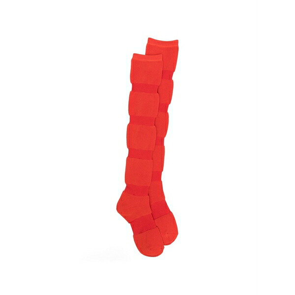 イッセイミヤケ レディース ソックス アンダー御召しもの Ribbed socks Red